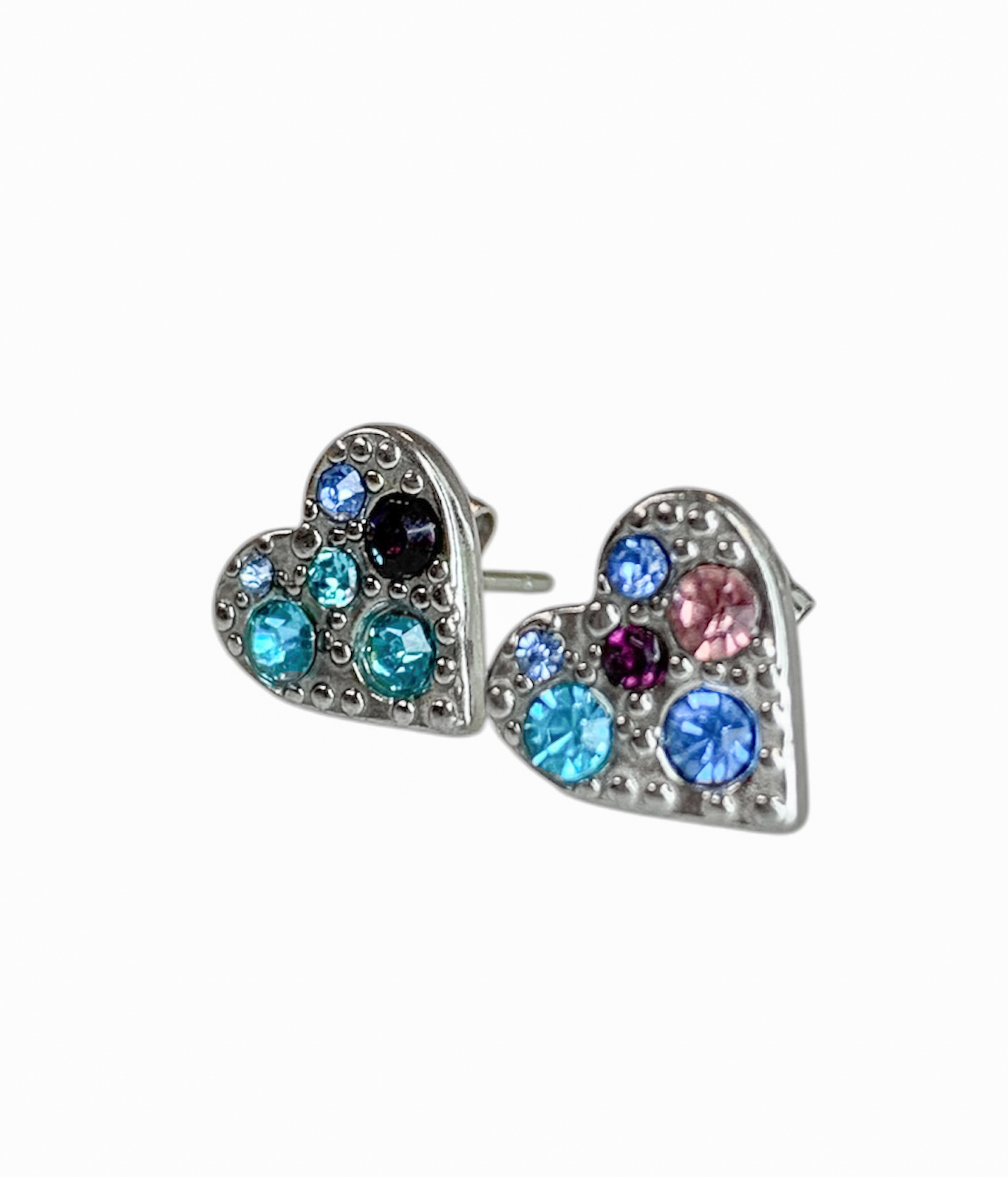 ARO PASANTE CORAZON C STRASS DE COLORES AC Q